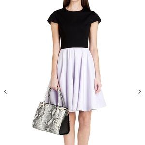 Ted Baker Black and Lavender Dress Size 0